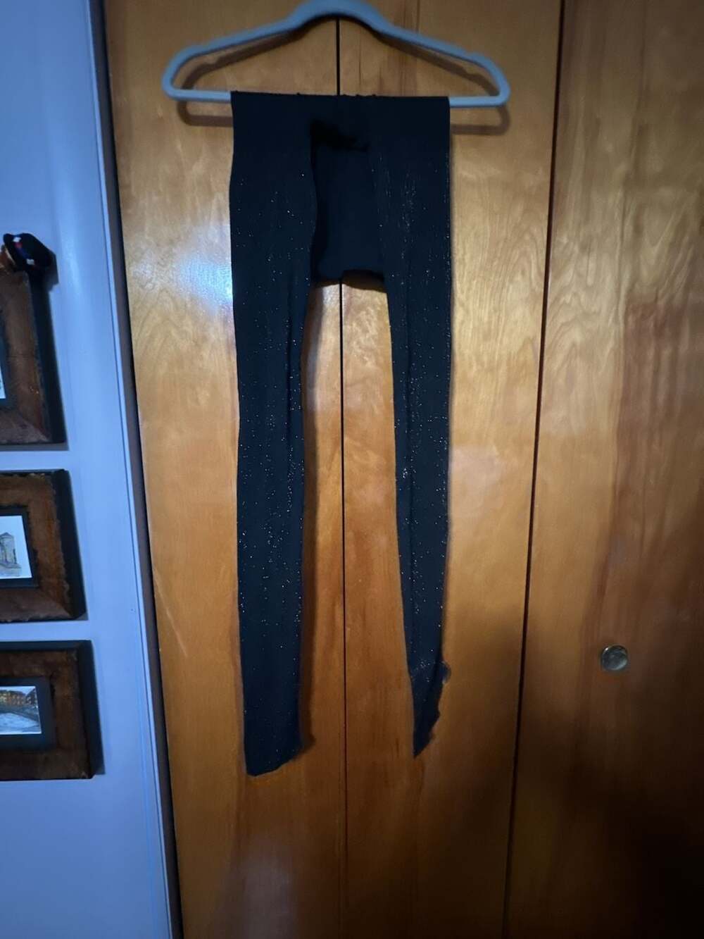 Black Sparkly Glitter Leggings